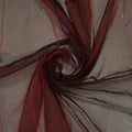 VDS Burgundy Organza Fabric, 60 Yards Continuous, 45” Wide, Wedding Party Decoration Iridescent Crystal Sheer Shiny Organza Tulle Bridal Dress DIY Crafts Costume Sewing Backdrop Arch Cloth