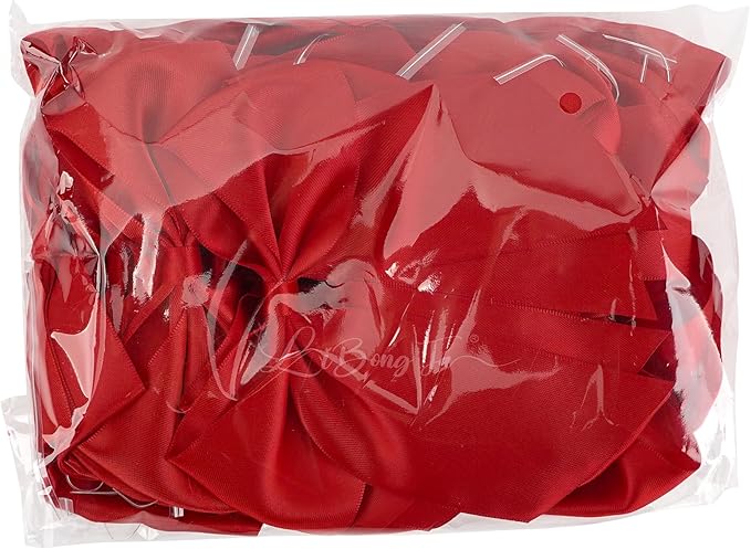 5'' Red Bow Party Decorations Satin Bows, Twist Tie Bows for Treat Bags, Cake Pops, Pre-Tied Bow Premade Ribbon Bows for Crafts, Holiday Bows for Gift Wrapping, Wedding Decor-24 Counts