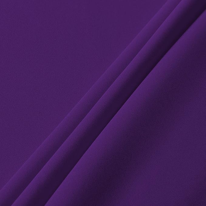 sancua Round Tablecloth - 120 Inch - Water Resistant Spill Proof Washable Polyester Table Cloth Decorative Fabric Table Cover for Dining Tables, Buffet Parties and Camping, Purple