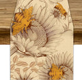 Vintage Bee Table Runner, Rustic Retro Wildflowers Print Home Farmhouse Table Cover for Party Indoor Outdoor Decoration Kitchen Dining Table Decor, 13x36inch
