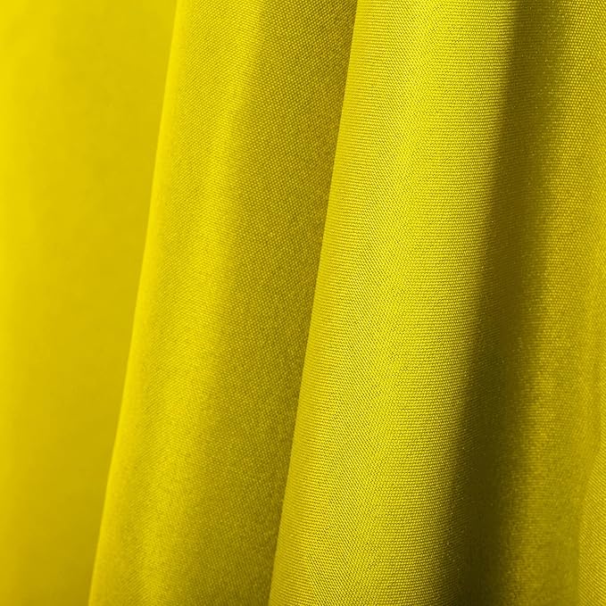 Ascoza 2pack 90x156 Inch Yellow Rectangular Tablecloth 8 Feet Table Cloth in Polyester Fabric for Wedding/Banquet/Restaurant/Parties