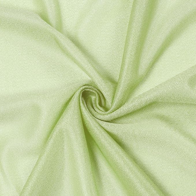 VDS Pack of 2 Panel (30 Inch X 20 Feet) Wedding Arch Draping Fabric Sheer Chiffon Fabric Drapery for Wedding Ceremony Reception Swag Backdrop Canopy Chuppah ARBO Altars Decoration (Sage Green)