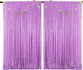4FTx8FT Lavender Sequin Curtains 2 Panels Sparkly Background Drapes for Party Birthday Wedding Sparkly Background Decor