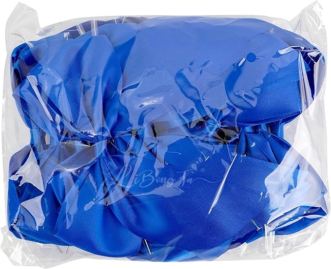 5'' Royal Blue Bow Party Decorations Satin Bows, Twist Tie Bows for Treat Bags, Cake Pops, Pre-tied Bow Premade Ribbon Bows for Crafts, Holiday Bows for Gift Wrapping, Wedding Decor-24 Counts
