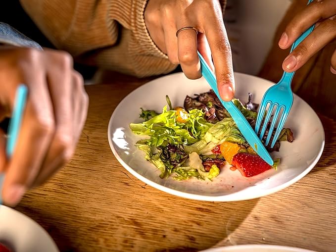 phade 100% Compostable Forks – BPI Certified Sustainable PHA Flatware, 550 Unwrapped Bulk Count, 6.5 Inch Eco-Friendly Disposable Utensils for Home, Catering, Events – Made in USA