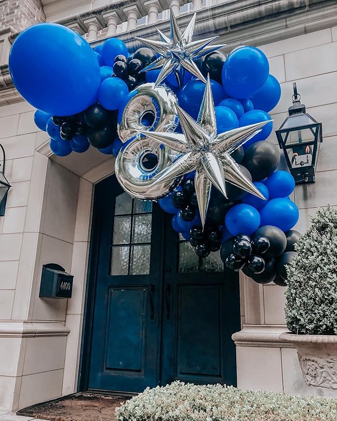 3pcs 26inch 3D Explosion Star foil balloon, Silver Foil Cone Star burst Balloons for Birthday Wedding New Year Party Event