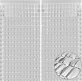 PADELO Silver Shimmer Wall Backdrop, Square Backdrop Curtain,2Pcs 3.3x6.6 Feet Silver Streamer Backdrop for Party Decorations