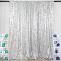 ShiDianYi Silver Sequin Wedding Backdrop - 10x10FT Photo Booth Curtains for Parties & Events