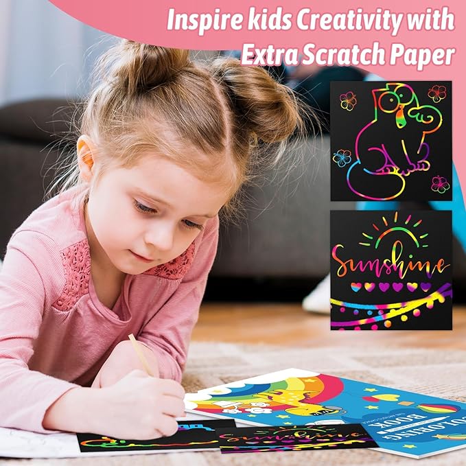 Back to School Supplies for Kids Teen Girls Boys, Art Set Case with Trifold Easel, Scratch Paper, Sketch Pad, Coloring Book, Crayons, Pencils, Oil Pastels, Watercolors, Sharpener