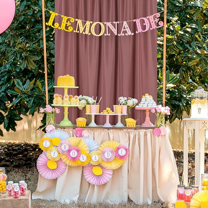 DWCN 10x8 FT Dusty Rose Backdrop Curtains for Parties, Photography Backdrop Drapes with Rod Pockets for Wedding Decorations Stage Birthday Family Gatherings, 2 Panels 5ft x 8ft