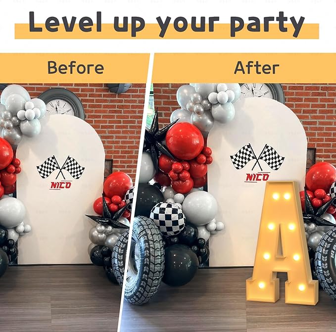 imprsv Marquee Light Up Letters, 3FT T for Birthday, Baby Shower, Wedding Decorations, Large Marquee Letters for Party Decorations
