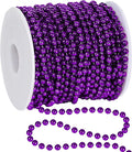 100 Feet Purple Christmas Decorations for Tree, Artificial Garland for Christmas Tree, Christmas Beads Garland for Xmas Tree Decorations Home Fireplace Balcony Party DIY Decor