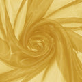 P Pothuiny Sheer Organza Fabric by The Yard, 10 Yards x 60 Inch Wide Bridal Gold Organza Tulle Fabric Roll Shiny Gauze Fashion Dress Sewing Craft for Wedding Party Decorations Backdrop