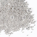 Pearls for Cake Decorating, Silver Pearl Sprinkles, Silver Metallic Sprinkles for Cake Decoration, Perfect for Cupcakes, Macaron, Cookies, Waffles, and Ice Cream Topping.120g(4.23oz)