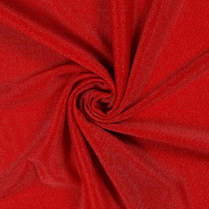 VDS Pack of 1 Panel (30 Inch X 20 Feet) Wedding Arch Draping Fabric Sheer Chiffon Fabric Drapery for Wedding Ceremony Reception Swag Backdrop Canopy Chuppah ARBO Altars Decoration (Red)