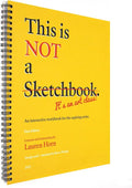 Sonjade Sketch Books This is NOT a Sketchbook, It's an Art Class! Art Book Drawing Pad, 100 Sheets, 8.6 x 11 Inch, Yellow