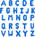 16 Inch Foil Mylar Balloons 26pcs Letters Balloons A-Z (Blue)