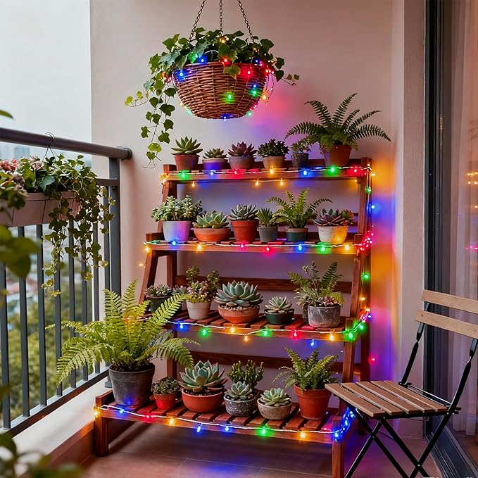 Pastel Plug in Easter String Lights, 33ft 100 LED Clear Wire Decorative Multicolored Christmas Birthday Wedding Party Lighting Up for Window Bedroom Tree Hanging Decorations (Multi Color)