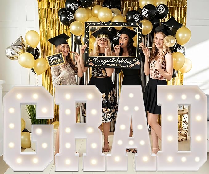 3FT LED Light Up Marquee Letter O – DIY Party Decor for Wedding, Birthday, Baby Shower, Christmas, Anniversary – 36 Inch Tall Alphabet Sign for Home, Stage, Photo Booth, Café, Classroom
