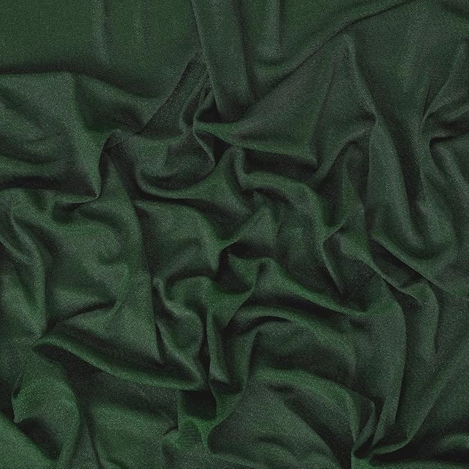 VDS Pack of 2 Panel (30 Inch X 20 Feet) Wedding Arch Draping Fabric Sheer Chiffon Fabric Drapery for Wedding Ceremony Reception Swag Backdrop Canopy Chuppah ARBO Altars Decoration (Hunter Green)
