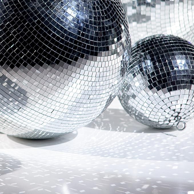 PP OPOUNT 10800 PCS Disco Tiles, 5 x 5 mm Self-Adhesive Glass Mirror Tiles for Craft Decoration, Mini Mosaic Tiles for Art Collage, Indoor Outdoor Decoration(Silver)
