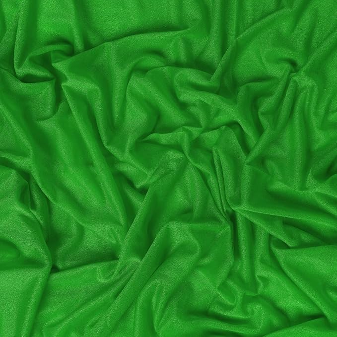 VDS Pack of 1 Panel (30 Inch X 30 Feet) Wedding Arch Draping Fabric Sheer Chiffon Fabric Drapery for Wedding Ceremony Reception Swag Backdrop Canopy Chuppah ARBO Altars Decoration (Green)