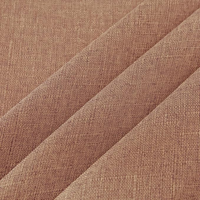 NLMUVW Mocha Linen Tablecloth Rectangle Tables 6ft, Water Resistant Textured Table Cloth Farmhouse Table Cover for Kitchen Dining Coffee, 54 x 96 Inch