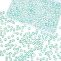 460Pcs 8mm Crystal Glass Beads for Jewelry Making Beads for Bracelets Necklace Pendants Making Supplies(Light Blue Green)