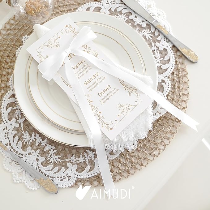 AIMUDI White Bows 5 × 10" Satin Bows for Gift Wrapping Twist Tie Bows Premade Ribbon Bows for Bouquets Invitations Baskets Crafts Wreaths Wedding Birthday Baby Shower Party Decorations, 36 PCs