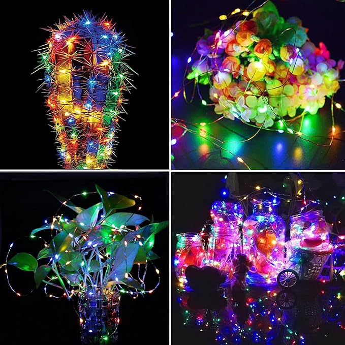 Cool White ⇋ Multicolor 66Ft 200LED Fairy Lights Plug in with Remote, Waterproof String Lights Outdoor 8 Modes Bedroom Decor, Twinkle Light for Girl's Room Garden Christmas Decorations