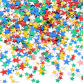 Hestya 60g Star Confetti Glitter Table Confetti Metallic Foil Stars for Party Wedding Festival Decorations(Multicolor,10mm and 6mm)