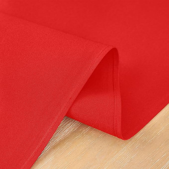 2 Pack Red Table Runner 12 x 90 Inch Solid Color Farmhouse Runners Coffee Table Dresser for Daily Party Home Decoration