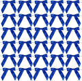 AIMUDI Royal Blue Bows 2.5" Satin Bows for Gift Wrapping Tiwst Tie Bows for Treat Bags Candy Cake Pop Baskets Invitations Wedding Baby Shower Independence Day Decorations - 50 Counts