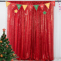 ShiDianYi Sequin Backdrop Curtain 10x10 FT Red Sequins Fabric Drapes for Photography Shimmer Sequined Curtain for Parties Red Backdrops Photo Background for Christmas/Wedding