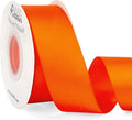Ribbli Torrid Orange Double Faced Satin Ribbon,1-1/2” x Continuous 25 Yards,Use for Bows Bouquet,Gift Wrapping,Wedding Decoration