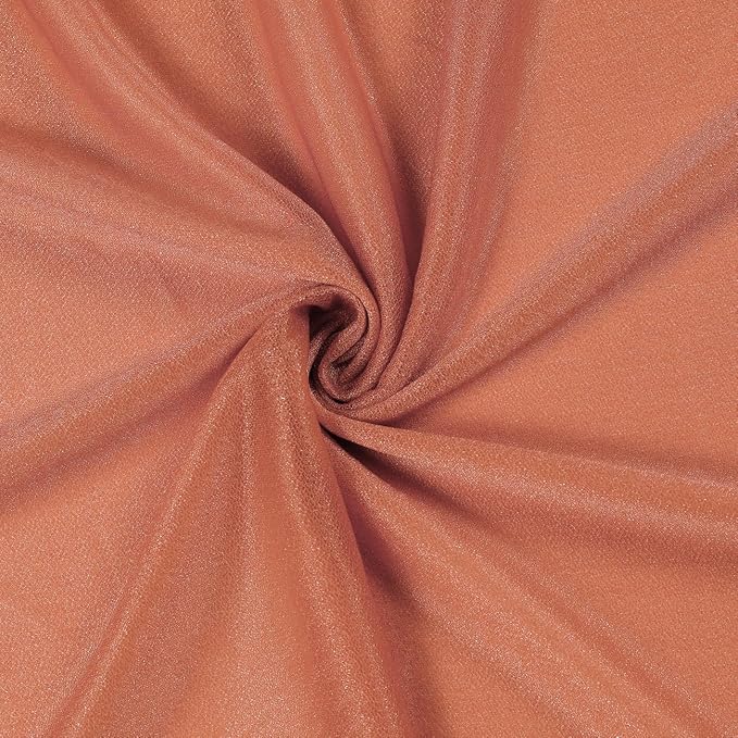 VDS Pack of 1 Panel (30 Inch X 30 Feet) Wedding Arch Draping Fabric Sheer Chiffon Fabric Drapery for Wedding Ceremony Reception Swag Backdrop Canopy Chuppah ARBO Altars Decoration (Coral Peach)