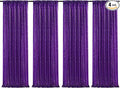 Poise3EHome Purple Sequin Backdrop Curtain,4 Panels 2FTx8FT Glitter Background for Halloween Party Birthday Wedding Christmas Thanksgiving Holiday Festival Decor