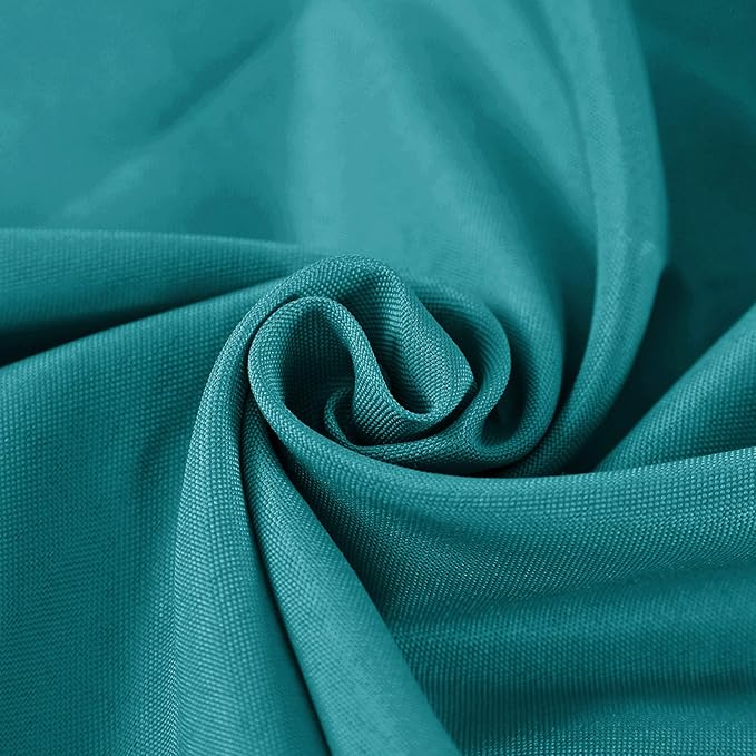 90 inch Round Tablecloth Washable Polyester Table Cloth Decorative Table Cover for Wedding Party Dining Banquet（90 inch,Teal）