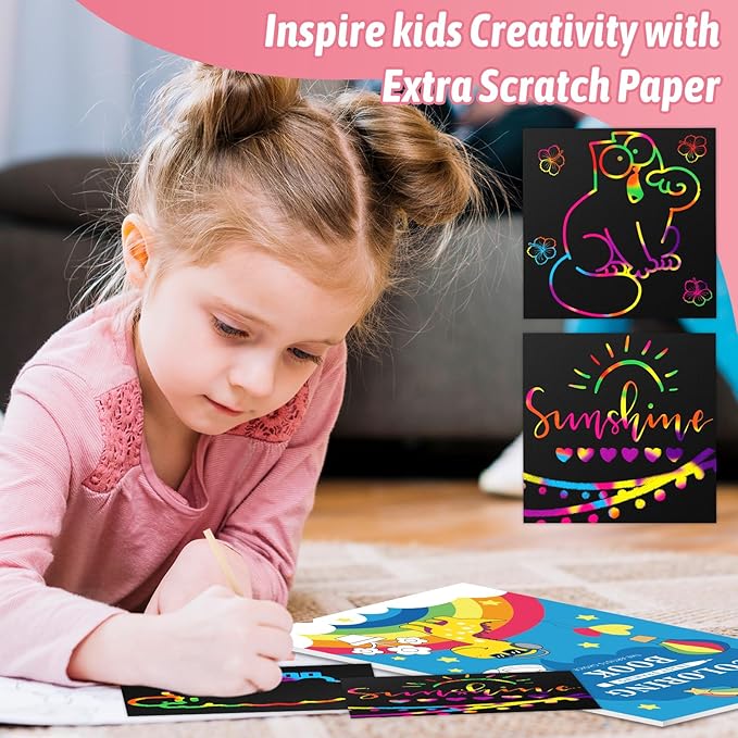 Art Case Coloring Set - (251ct), Art Kit for Kids, Toys for Girls & Boys, Art Supplies Set, Gift for Kids with Trifold Easel, Scratch Paper, Sketching/Coloring Book, Crayons Pencils