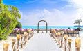 ShinyBeauty 4x20 FT Wedding Aisle Runner Rug - White Waterproof Non-Slip Ceremony Carpet for Outdoor, Beach, Party Events