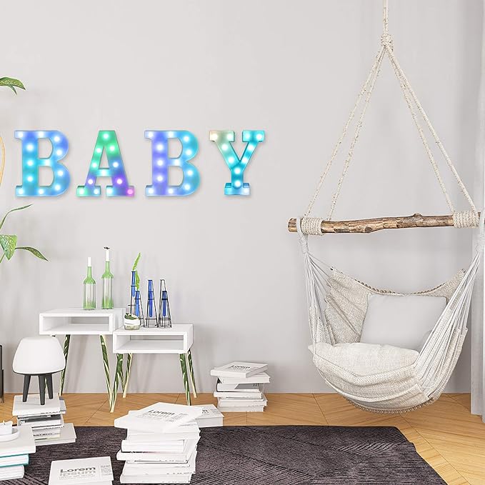 Foaky Colorful LED Number Lights with Remote, Marquee Light Up Number Sign for Night Light Wedding/Birthday Party Battery Powered Christmas Lamp Home Bar Decoration (8)