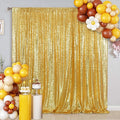 SquarePie Sequin Backdrop 6FT x 8FT Gold Background for Wedding Party