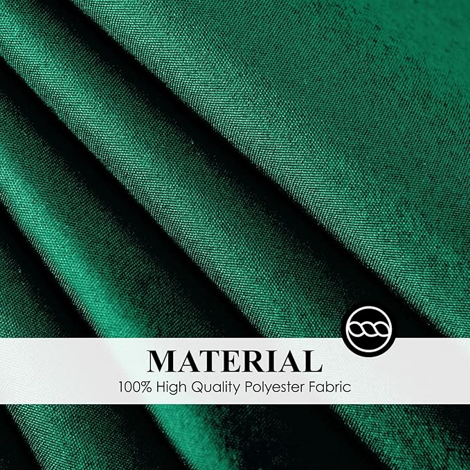 Round Tablecloth 132 Inch 6 Pack Dark Green Tablecloths Washable Decorative Linen Polyester Table Clothes Cover for Dining Table Banquets Buffet Parties and Wedding