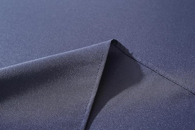 Craft And Party Rectangle Tablecloth, 70 x 90 Inch Navy Blue Tablecloth, Polyester Fabric Washable Table Cloth for Home, Party, Wedding or Restaurant Use.