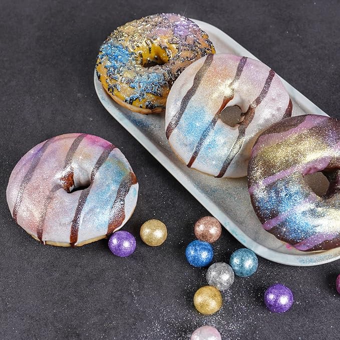 NiHome Edible Food-Grade Glimmer Powder Glitter Luster Dust Metallic Food Decorating Sprinkle Glimmery Dust for Drink Wine Beverage Cake Candy Dessert Bakery Restaurant Vegan (0.18oz/5g, Rose Gold)
