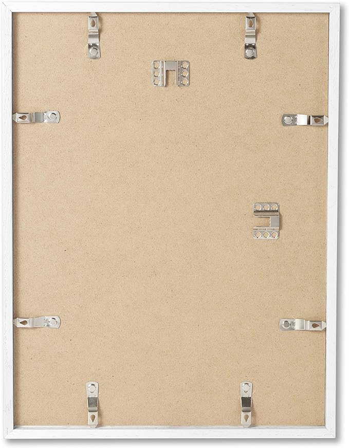 Opposite Wall - 11x14 in - White Solid Oak Wood Picture Frame - Lightweight, Versatile & Shatterproof - Wall Hanging Poster or Photo Frame - Wall Decor for Office, Gallery & Home - 2 Pack