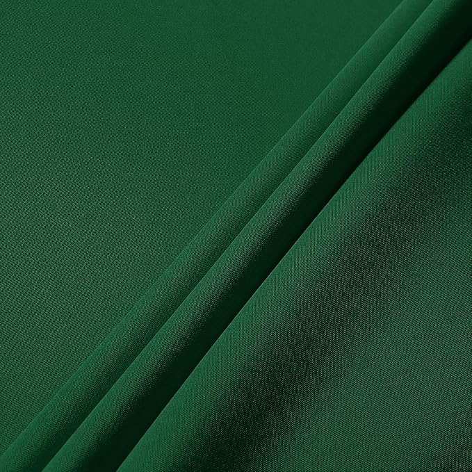 sancua Round Tablecloth - 60 Inch - Water Resistant Spill Proof Washable Polyester Table Cloth Christmas Decorative Fabric Table Cover for Dining Tables, Buffet Parties and Camping, Hunter Green