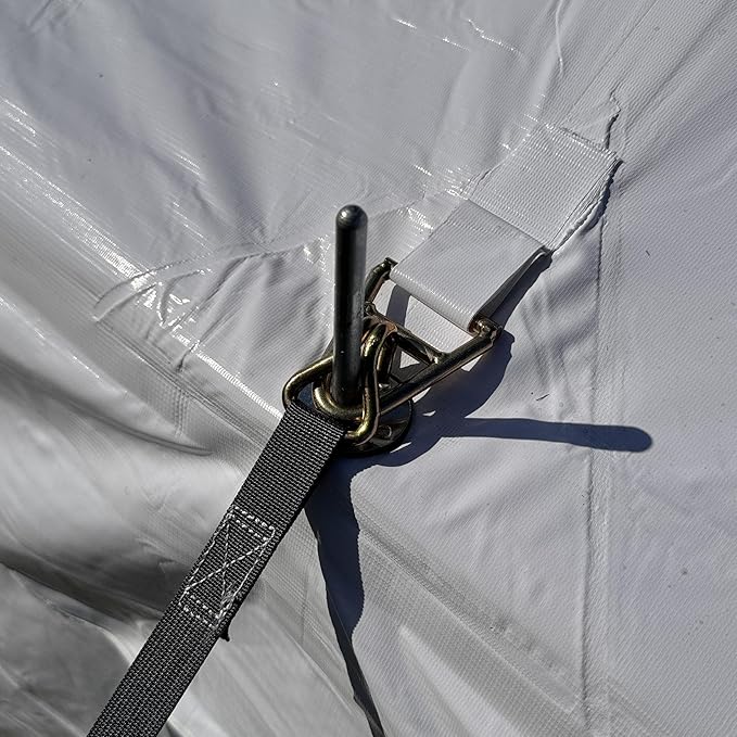 20'x20' PVC Pole Party Tent, Fire Retardant (FR)+Storage Bags, Tents for Parties,Heavy Duty Wedding Canopy, Outdoor Commercial Event Tents, Waterproof Top
