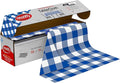 Neatiffy Disposable Plastic Table Cloth Roll | 54 in x 108 Ft Waterproof Tablecloth | Table Cover for Rectangle, Square, Round Oval Tables | Picnic, Party, Banquet, Birthdays, Weddings - Blue Gingham