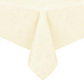 Hiasan Faux Linen Square Tablecloth - Wrinkle and Stain Resistant Washable Table Cloth for Kitchen Dining Room Holiday Table Cover for Dinner, Champagne, 60 x 60 Inch